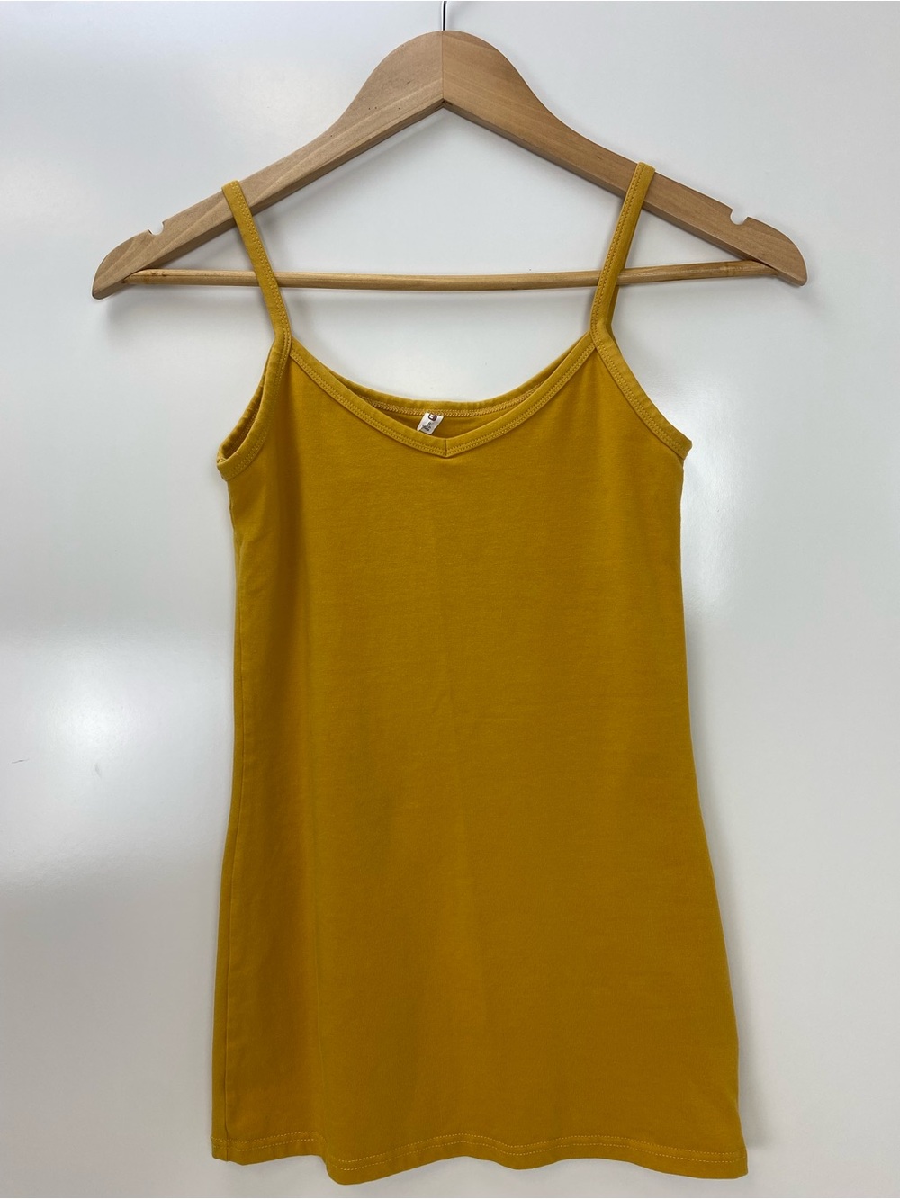 Buckle Mustard Yellow Spaghetti Strap Camisole